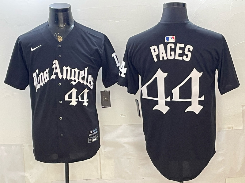 Men Los Angeles Dodgers #44 Pages black Game 2026 Nike MLB Jersey 052109->los angeles dodgers->MLB Jersey